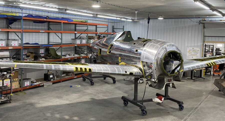 March/April P-47 Thunderbolt Restoration Update from Aircorps Aviation